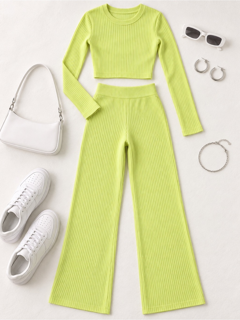 Cozy knit sweater and pants set